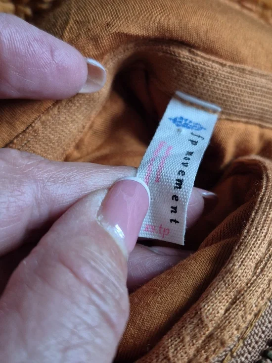 Free People Nantucket Toasted Coconut Teddy Fleece Pullover S.XS - Picture 9 of 11